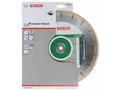 Bosch Diamanttrennscheibe Best for Ceramic and Stone 250 x 25,40 x 1,8 x 10 mm