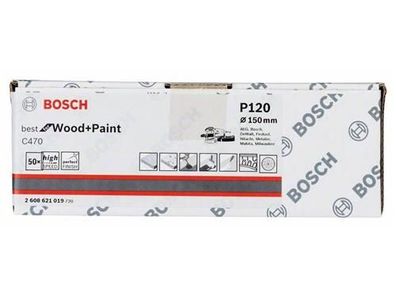 Bosch Schleifblatt C470, 50er-Pack 150 mm, 120