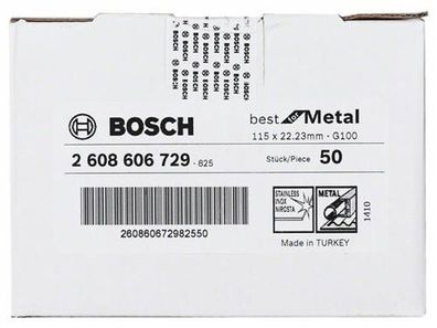 Bosch Fiberschleifscheibe R574, Best for Metal D = 115 mm; K = 100