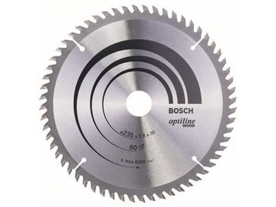 Bosch Kreissägeblatt Optiline Wood 235 x 30/25 x 2,8 mm, 60