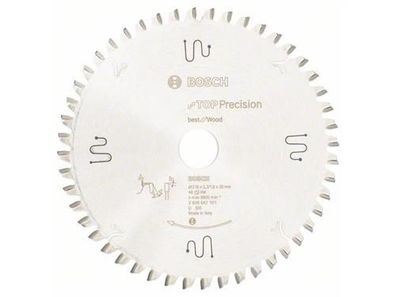 Bosch Kreissägeblatt Top Precision Best for Wood 216 x 30 x 2,3 mm, 48