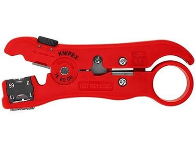 Knipex Abisolierwerkzeug für Koax- und Datenkabel 125 mm