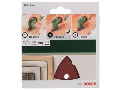 Bosch 5-teiliges Schleifblatt-Set für Deltaschleifer