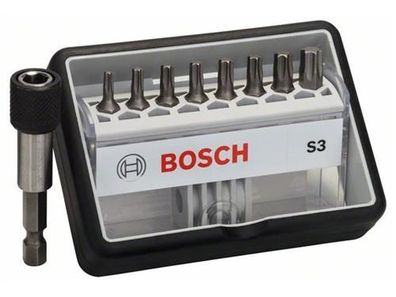 Bosch 8 + 1tlg. Robust Line Schrauberbit-Set S Extra-Hart 25 mm, 8 + 1tlg.