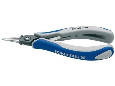 Knipex Präzisions-Elektronik-Greifzange brüniert mit Mehrkomponenten-Hüllen 135 mm