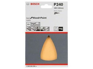 Bosch Schleifblatt C470, 10er-Pack 100x150 mm, 240