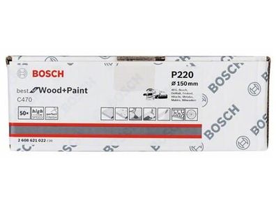Bosch Schleifblatt C470, 50er-Pack 150 mm, 220