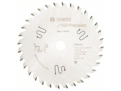 Bosch Kreissägeblatt Top Precision Best for Wood 165 x 20 x 1,8 mm, 32