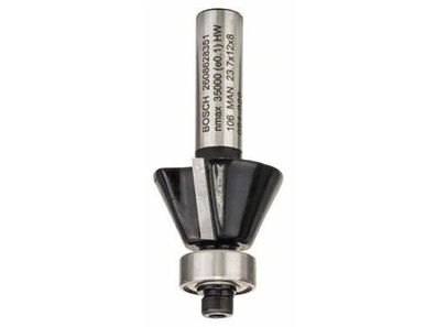 Bosch Fase-/ Bündigfräser 8 mm, D1 23,7 mm, B 5,5 mm, L 12 mm, G 54 mm, 25°