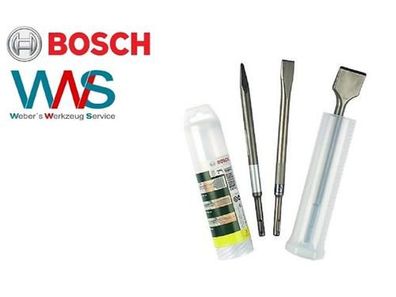 Bosch 3 tlg. Meißel Meissel Set SDS plus für Bohrhammer Neu und OVP!!!
