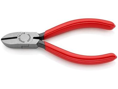 Knipex Seitenschneider schwarz atramentiert mit Kunststoff überzogen 110 mm