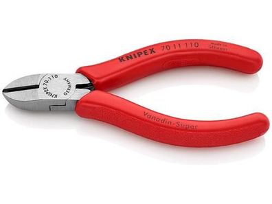 Knipex Seitenschneider schwarz atramentiert mit Kunststoff überzogen 110 mm