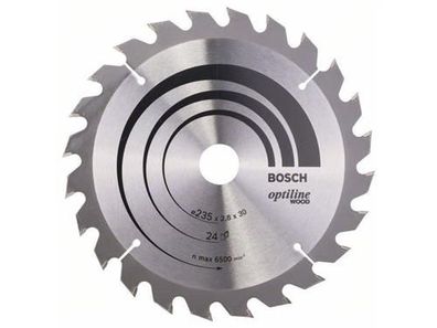 Bosch Kreissägeblatt Optiline Wood 235 x 30/25 x 2,8 mm, 24