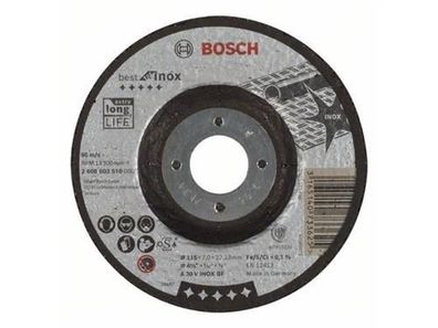 Bosch Schruppscheibe gekröpft Best for Inox A 30 V INOX BF, 115 mm, 7,0 mm