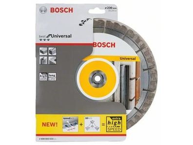 Bosch Diamanttrennscheibe Best for Universal 230 x 22,23 x 2,4 x 15 mm