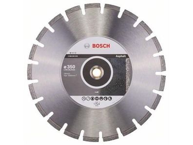 Bosch Diamanttrennscheibe Standard for Asphalt 350 x 20/25,40 x 3,2 x 10 mm