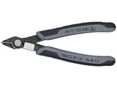 Knipex Electronic Super Knips® ESD brüniert mit Mehrkomponenten-Hüllen 125 mm