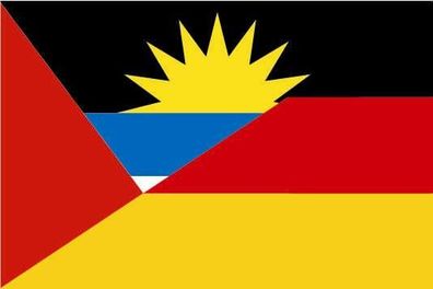 Aufkleber Fahne Flagge Antigua-Deutschland in verschiedene Größen