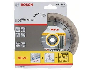 Bosch Diamanttrennscheibe Best for Universal 115 x 22,23 x 2,2 x 12 mm