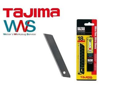 Tajima 10x schwarze 18mm Klingen Razar Black für Cuttermesser Neu und OVP!!!