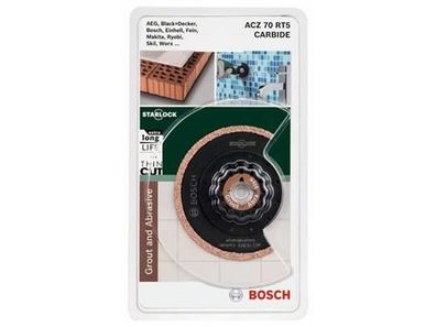 Bosch Starlock Carbide-RIFF Schmalschnitt-Segmentsägeblatt ACZ 70 RT5