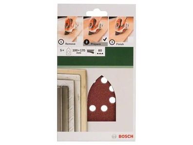 Bosch 5tlg. Schleifblatt-Set für Multischleifer