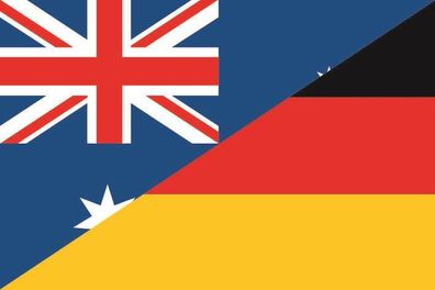 Aufkleber Fahne Flagge Australien-Deutschland in verschiedene Größen