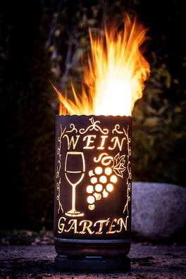Kleine Feuertonne Weingarten Gartenofen Feuerflair