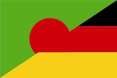 Aufkleber Fahne Flagge Bangladesch-Deutschland in verschiedene Größen