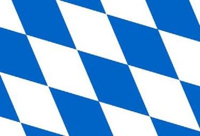 Aufkleber Fahne Flagge Bayern Raute in verschiedene Größen