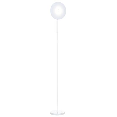 HOMCOM Stehlampe mit LED um 90 Grad verstellbar Weiß Ø28 x 171,5 cm