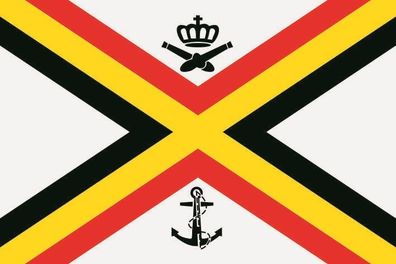 Aufkleber Fahne Flagge Belgien Seekriegsflagge in verschiedene Größen