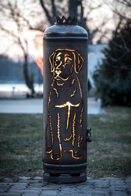 Feuerstelle Labrador Labbi Gartenofen für Hundefans von Feuerflair