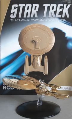 Star Trek U.S.S Enterprise NCC-1701-D Gold Model Eaglemoss deutsches Magazin OPV