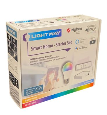 LightWay Megos Smart Home Starter Set Lichtsystem mit Funktechnologie, per App