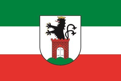 Aufkleber Fahne Flagge Bergen auf Rügen in verschiedene Größen