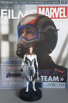 MARVEL MOVIE Collection #121 Captain America Team Suit Figurine (Avengers: Endgame) f