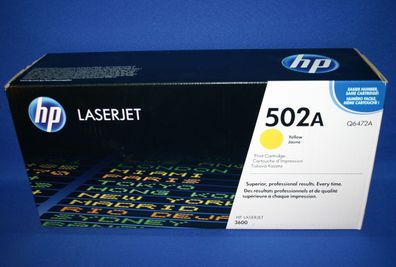 HP Q6472A LaserJet 3600 Toner Yellow -A