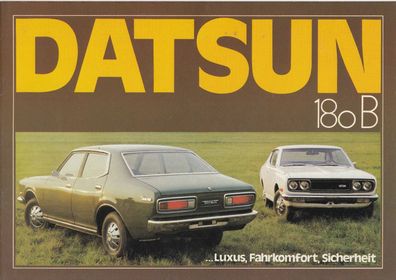 Datsun 180 B, Luxus, Fahrkomfort, Sicherheit