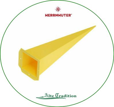 Herrnhuter Stern 68 cm gelb Ersatzecke viereck Kunststoff für Außen Einzelzacke