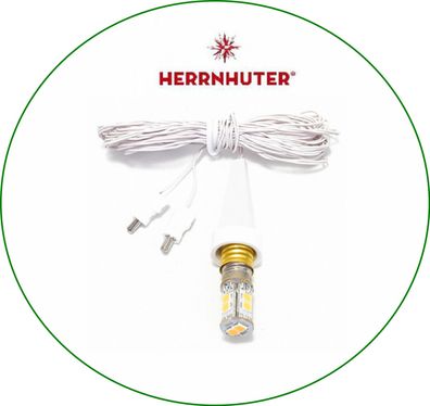 Herrnhuter Sterne Beleuchtung für A1e / A1b für 13 cm Stern - Kappe weiß LED