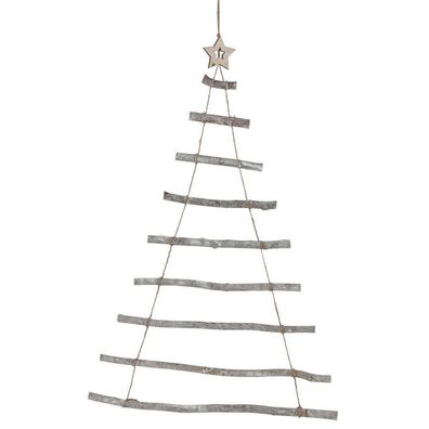 Holz Weihnachts Baum - 90cm - hängend Weihnachten Advent Winter Wand Behang Deko