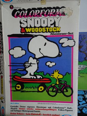 RAR: Colorforms Haftfiguren Snoopy & Woodstock Abenteuer Set Arxon UFS