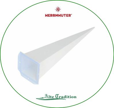 Herrnhuter Stern 68 cm weiß Ersatzecke viereck Kunststoff für Außen Einzelzacke