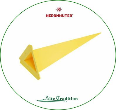Herrnhuter Stern 68 cm gelb Ersatzecke dreieck Kunststoff für Außen Einzelzacke