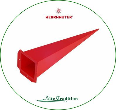 Herrnhuter Stern 68 cm rot Ersatzecke viereck Kunststoff für Außen Einzelzacke