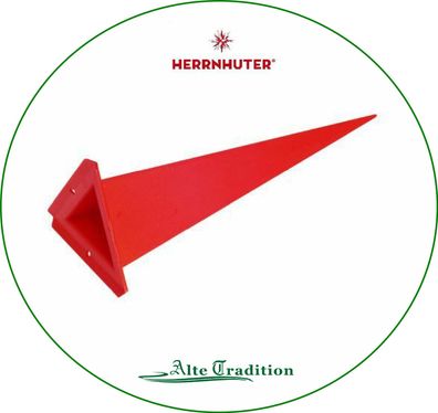 Herrnhuter Stern 68 cm rot Ersatzecke dreieck Kunststoff für Außen Einzelzacke