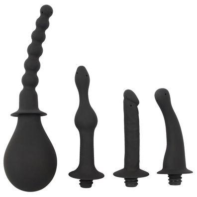 4er Set Silikon Anal-Dusche Intimdusche Aufsatz Einlauf Klistier Sex-Spielzeug