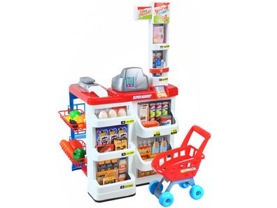 Supermarkt Kinder Zubehör Einkaufswagen Licht Sound Scanner 6747