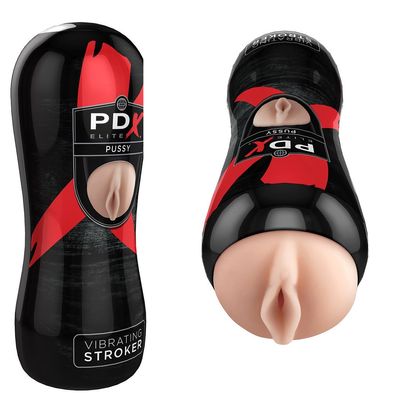 PDX Masturbator mit Vibration Stroker Blowjob Eichel Pussy Männer Sex-Spielzeug